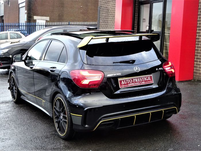 Mercedes-Benz A Class 2.0 A45 AMG AUTO HUGH SPEC AERO PACK PAN ROOF YELLOW EDITION PACK Hatchback Petrol Black
