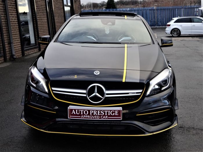 Mercedes-Benz A Class 2.0 A45 AMG AUTO HUGH SPEC AERO PACK PAN ROOF YELLOW EDITION PACK Hatchback Petrol Black