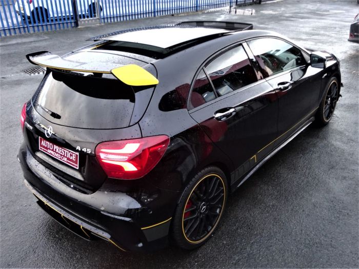 Mercedes-Benz A Class 2.0 A45 AMG AUTO HUGH SPEC AERO PACK PAN ROOF YELLOW EDITION PACK Hatchback Petrol Black