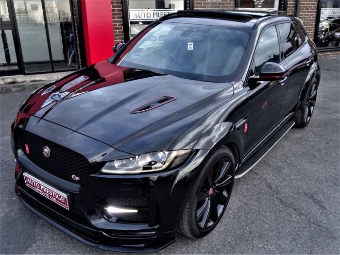 Jaguar F-pace 3.0d V6 S AWD 300 PS AP-GTS WIDEBODY ASV PAN ROOF MASSIVE SPECIFICATION BLACK DIAMOND PACK Estate Diesel Black