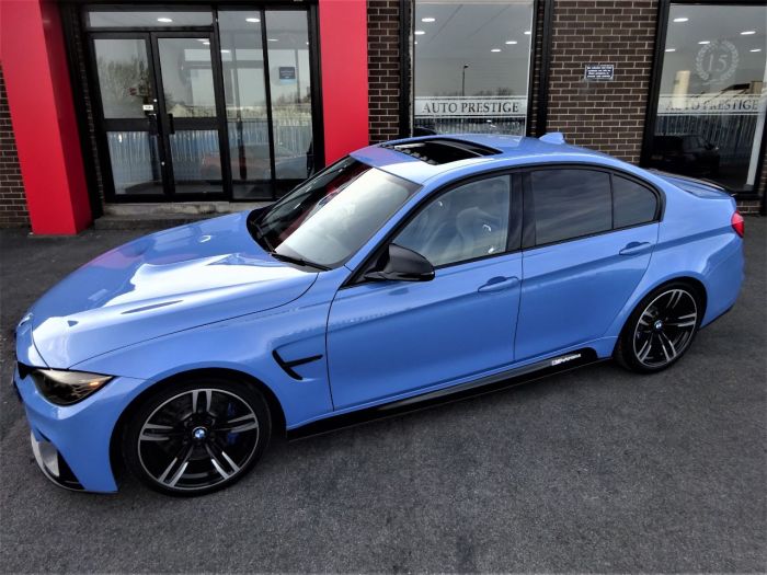 BMW M3 3.0 M3 4dr DCT HUGH SPEC HEADS UP DISPLAY SUNROOF REVERSE CAMERA Saloon Petrol Blue