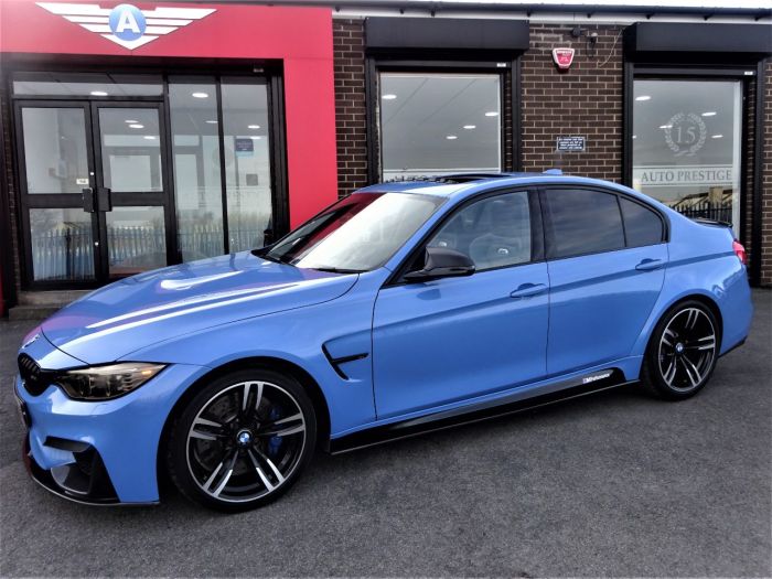 BMW M3 3.0 M3 4dr DCT HUGH SPEC HEADS UP DISPLAY SUNROOF REVERSE CAMERA Saloon Petrol Blue