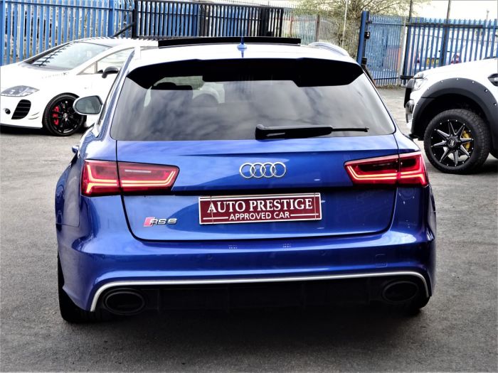 Audi RS6 4.0T FSI Quattro Tip Auto SEPANG BLUE PEARL EFFECT WITH AUDI WARRANTY AND HUGH SPEC Estate Petrol Blue