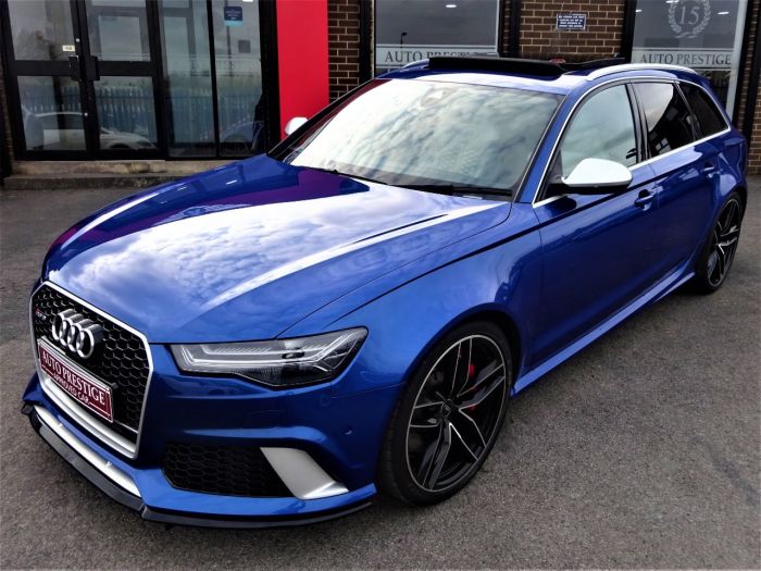 Audi RS6 4.0T FSI Quattro Tip Auto SEPANG BLUE PEARL EFFECT WITH AUDI WARRANTY AND HUGH SPEC Estate Petrol Blue