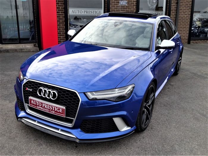 Audi RS6 4.0T FSI Quattro Tip Auto SEPANG BLUE PEARL EFFECT WITH AUDI WARRANTY AND HUGH SPEC Estate Petrol Blue