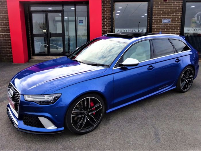 Audi RS6 4.0T FSI Quattro Tip Auto SEPANG BLUE PEARL EFFECT WITH AUDI WARRANTY AND HUGH SPEC Estate Petrol Blue