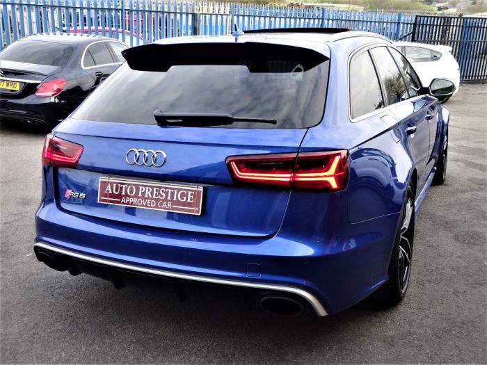 Audi RS6 4.0T FSI Quattro Tip Auto SEPANG BLUE PEARL EFFECT WITH AUDI WARRANTY AND HUGH SPEC Estate Petrol Blue