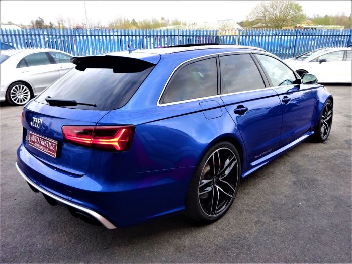 Audi RS6 4.0T FSI Quattro Tip Auto SEPANG BLUE PEARL EFFECT WITH AUDI WARRANTY AND HUGH SPEC Estate Petrol Blue