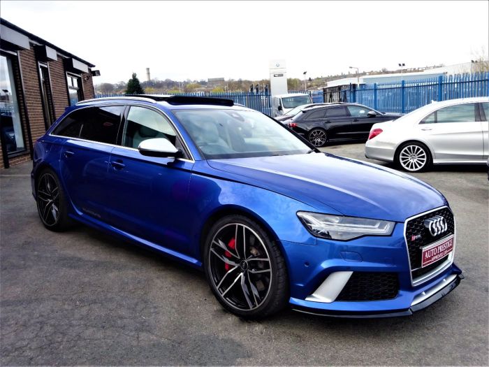 Audi RS6 4.0T FSI Quattro Tip Auto SEPANG BLUE PEARL EFFECT WITH AUDI WARRANTY AND HUGH SPEC Estate Petrol Blue