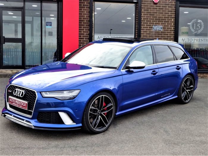 Audi RS6 4.0T FSI Quattro Tip Auto SEPANG BLUE PEARL EFFECT WITH AUDI WARRANTY AND HUGH SPEC Estate Petrol Blue