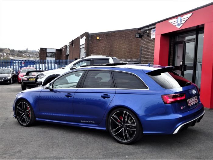 Audi RS6 4.0T FSI Quattro Tip Auto SEPANG BLUE PEARL EFFECT WITH AUDI WARRANTY AND HUGH SPEC Estate Petrol Blue