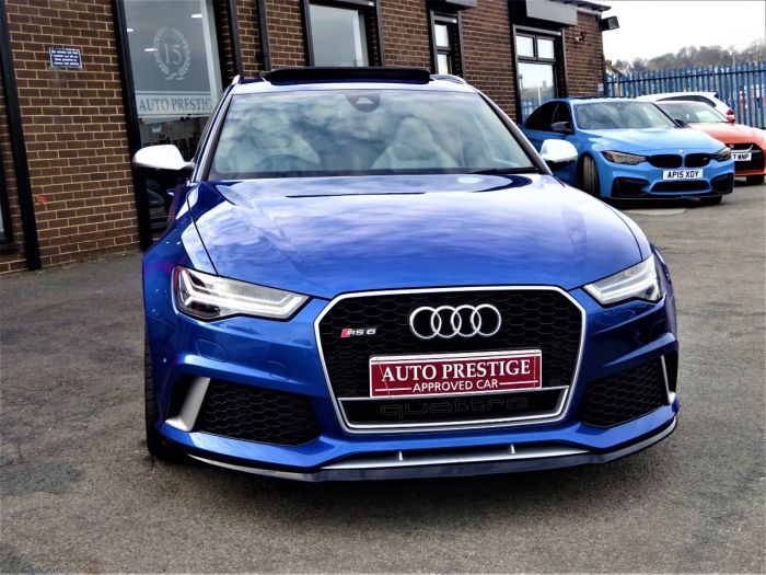 Audi RS6 4.0T FSI Quattro Tip Auto SEPANG BLUE PEARL EFFECT WITH AUDI WARRANTY AND HUGH SPEC Estate Petrol Blue