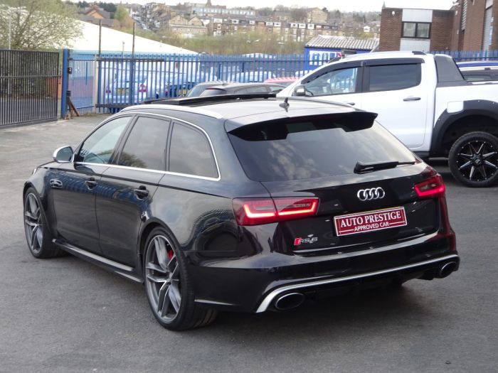 Audi RS6 4.0 Bi-Turbo Quattro 5dr Tip Auto 64 REG DYNAMIC PACK PAN ROOF MILTEKS Estate Petrol Black