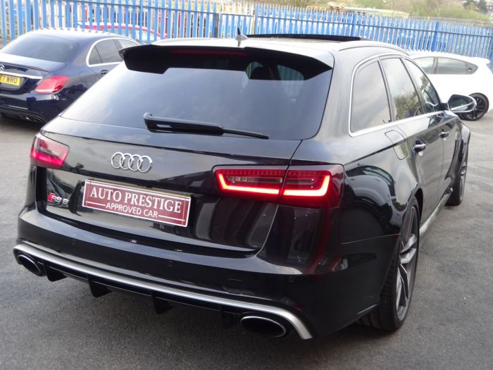 Audi RS6 4.0 Bi-Turbo Quattro 5dr Tip Auto 64 REG DYNAMIC PACK PAN ROOF MILTEKS Estate Petrol Black