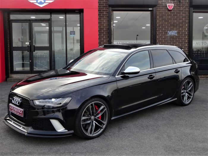 Audi RS6 4.0 Bi-Turbo Quattro 5dr Tip Auto 64 REG DYNAMIC PACK PAN ROOF MILTEKS Estate Petrol Black