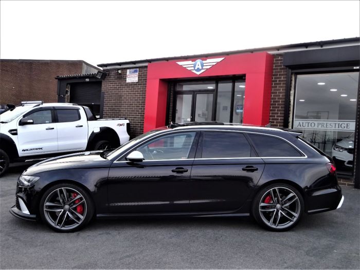 Audi RS6 4.0 Bi-Turbo Quattro 5dr Tip Auto 64 REG DYNAMIC PACK PAN ROOF MILTEKS Estate Petrol Black
