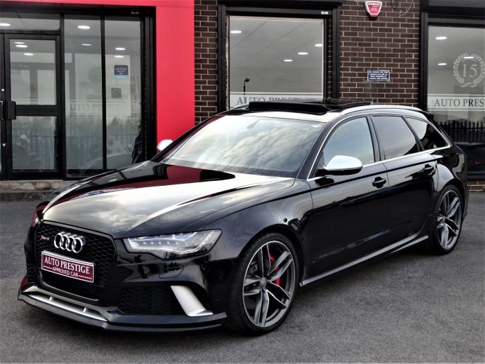 Audi RS6 4.0 Bi-Turbo Quattro 5dr Tip Auto 64 REG DYNAMIC PACK PAN ROOF MILTEKS Estate Petrol Black