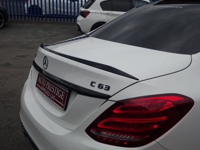 Mercedes-Benz C Class 4.0 C63 Premium 4dr Auto EDITION 1 UPGRADES PANORAMIC SUNROOF Saloon Petrol White