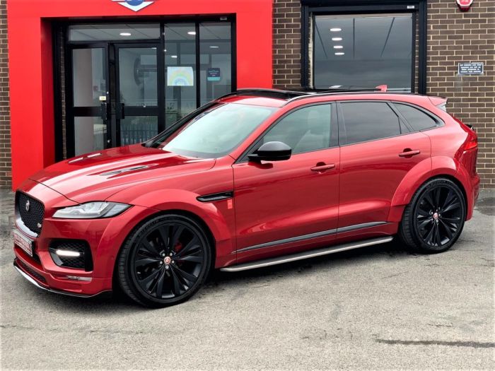 Jaguar F-pace 3.0d V6 S 5dr Auto AWD GTS WIDEBODY HUGH SPEC Four Wheel Drive Diesel Red