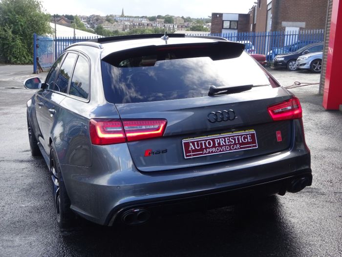 Audi RS6 4.0T FSI V8 Bi-Turbo RS6 Quattro 5dr Tip Auto HUGH SPEC PAN ROOF CAMERAS SPORTS EXHAUSTS BLACK PACK Estate Petrol Grey