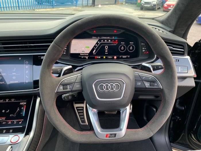 Audi Rs Q8 4.0 RS Q8 TFSI Quattro Vorsprung 5dr Tiptronic RED STITCHED LEATHER AS NEW... Estate Petrol Black