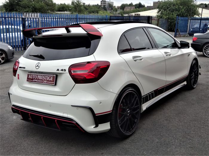 Mercedes-Benz A Class 2.0 A45 AMG 4MATIC AUTO HUGE SPECIFICATION 67 REG WHITE PAN ROOF NIGHT PACK Hatchback Petrol White