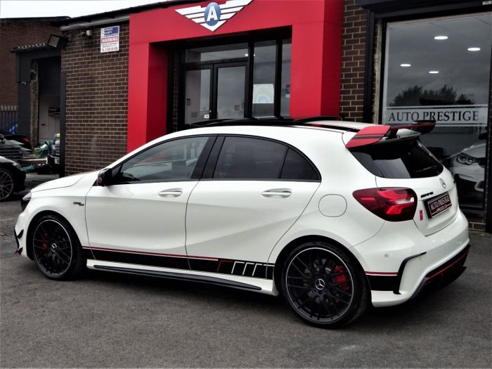 Mercedes-Benz A Class 2.0 A45 AMG 4MATIC AUTO HUGE SPECIFICATION 67 REG WHITE PAN ROOF NIGHT PACK Hatchback Petrol White