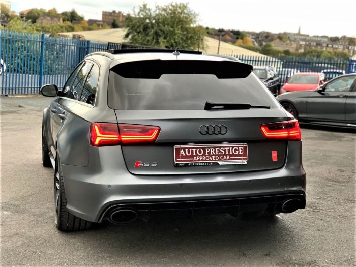 Audi RS6 4.0T FSI Quattro 5dr Tip Auto HUGE SPEC RARE FACTORY MATT GREY PAN ROOF Estate Petrol Grey