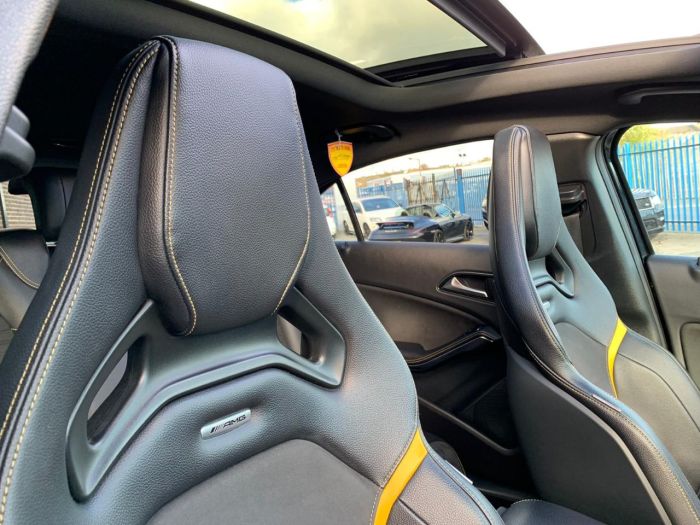 Mercedes-Benz A Class 2.0 A45 4Matic Yellow Night Edition 5dr Auto RARE LIMITED EDITION Hatchback Petrol Black