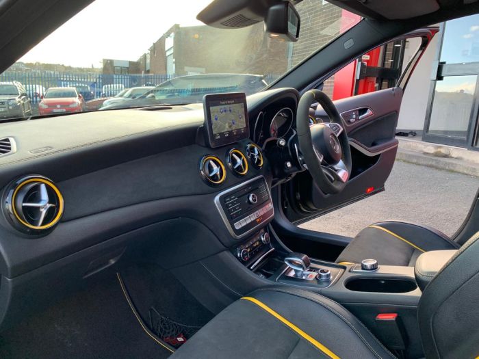 Mercedes-Benz A Class 2.0 A45 4Matic Yellow Night Edition 5dr Auto RARE LIMITED EDITION Hatchback Petrol Black
