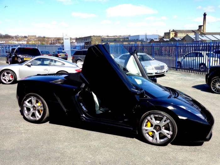Lamborghini Gallardo 5.0 SPYDER E-GEAR WITH EXTRAS RARE GULLWING DOORS EXTENSIVE HISTORY FILE VERY HIGH SPEC Convertible Petrol Black
