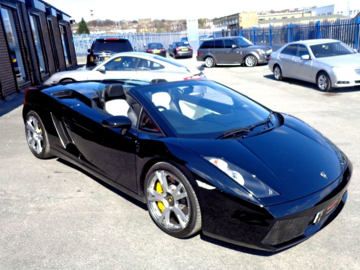 Lamborghini Gallardo 5.0 SPYDER E-GEAR WITH EXTRAS RARE GULLWING DOORS EXTENSIVE HISTORY FILE VERY HIGH SPEC Convertible Petrol Black