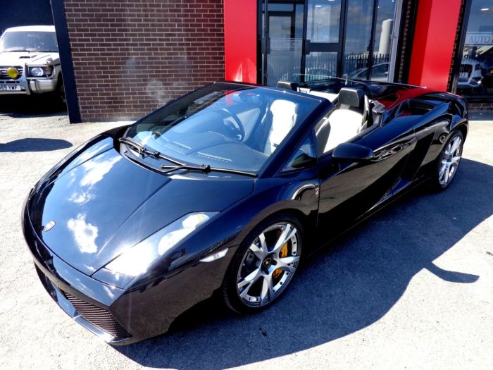 Lamborghini Gallardo 5.0 SPYDER E-GEAR WITH EXTRAS RARE GULLWING DOORS EXTENSIVE HISTORY FILE VERY HIGH SPEC Convertible Petrol Black
