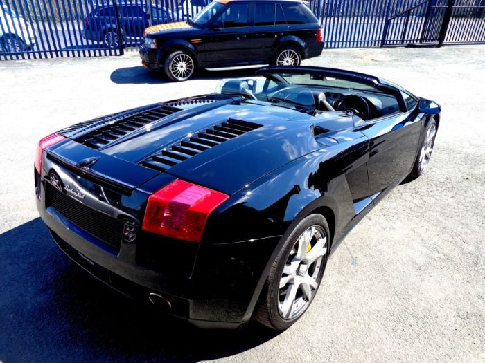 Lamborghini Gallardo 5.0 SPYDER E-GEAR WITH EXTRAS RARE GULLWING DOORS EXTENSIVE HISTORY FILE VERY HIGH SPEC Convertible Petrol Black