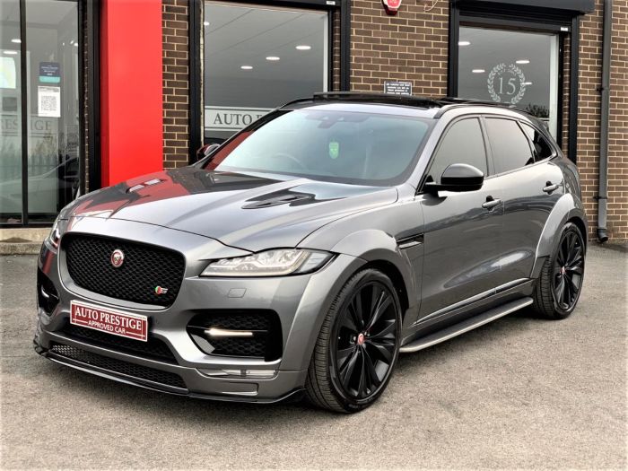 Jaguar F-pace 3.0d V6 S 5dr Auto AWD GTS UPGRADES PANROOF REAR ENTERTAINMENT Estate Diesel Grey