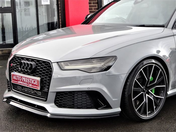 Audi RS6 4.0T FSI Performance 5dr Tip Auto NARDO GREY RARE 68 REG PAN ROOF BANG OLUFSEN FASH WARRANTY VATQ Estate Petrol Grey
