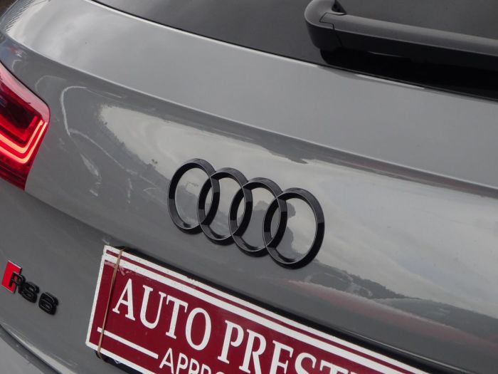 Audi RS6 4.0T FSI Performance 5dr Tip Auto NARDO GREY RARE 68 REG PAN ROOF BANG OLUFSEN FASH WARRANTY VATQ Estate Petrol Grey