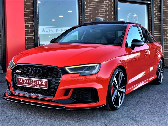 Audi RS3 2.5 TFSI RS 3 Quattro 4dr S Tronic HIGH SPEC BEST COLOUR COMBINATION Saloon Petrol Red