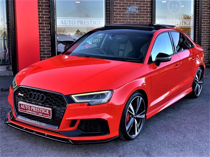 Audi RS3 2.5 TFSI RS 3 Quattro 4dr S Tronic HIGH SPEC BEST COLOUR COMBINATION Saloon Petrol Red