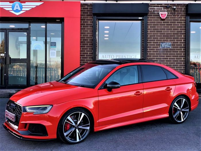 Audi RS3 2.5 TFSI RS 3 Quattro 4dr S Tronic HIGH SPEC BEST COLOUR COMBINATION Saloon Petrol Red