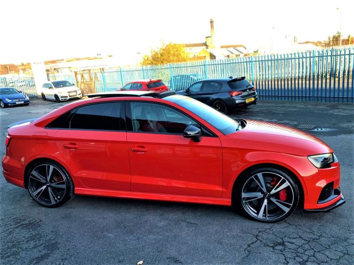 Audi RS3 2.5 TFSI RS 3 Quattro 4dr S Tronic HIGH SPEC BEST COLOUR COMBINATION Saloon Petrol Red