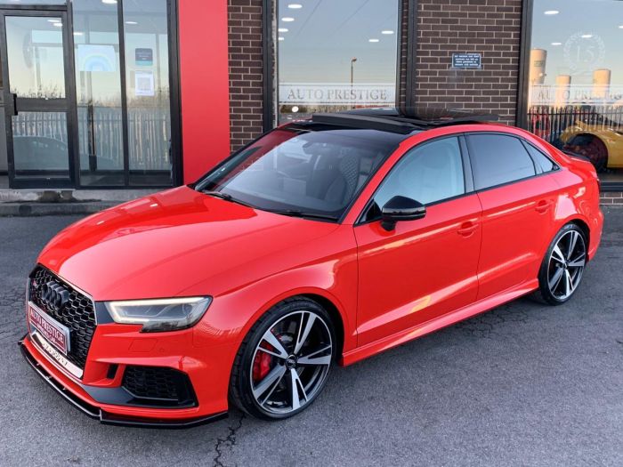 Audi RS3 2.5 TFSI RS 3 Quattro 4dr S Tronic HIGH SPEC BEST COLOUR COMBINATION Saloon Petrol Red