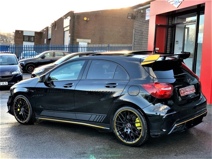 Mercedes-Benz A Class 2.0 A45 4Matic Yellow Night Edition 5dr Auto RARE LIMITED EDITION Hatchback Petrol Black