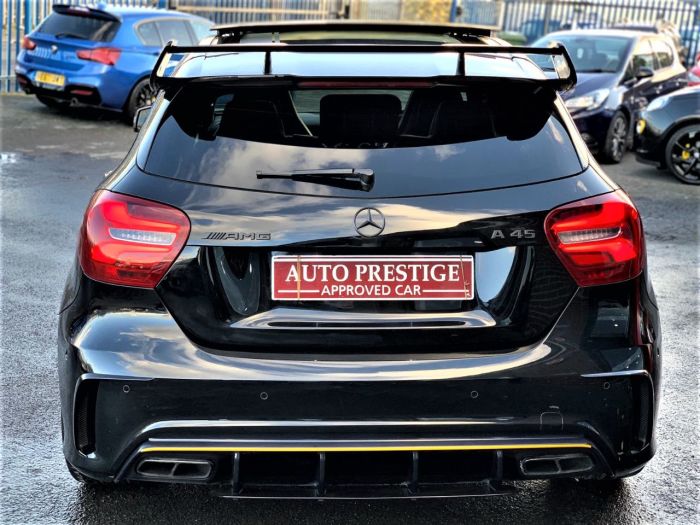 Mercedes-Benz A Class 2.0 A45 4Matic Yellow Night Edition 5dr Auto RARE LIMITED EDITION Hatchback Petrol Black
