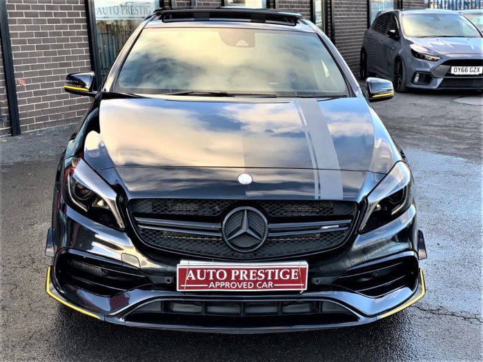 Mercedes-Benz A Class 2.0 A45 4Matic Yellow Night Edition 5dr Auto RARE LIMITED EDITION Hatchback Petrol Black