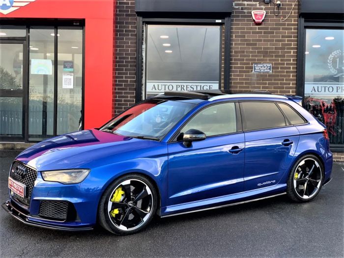 Audi RS3 2.5 TFSI RS 3 Quattro 5dr S Tronic PANROOD DYNAMIC PACK Hatchback Petrol Blue