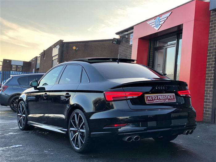 Audi A3 2.0 S3 TFSI Quattro Black Edition 4dr S Tronic HUGE SPECIFICATION 67 REG Saloon Petrol Black