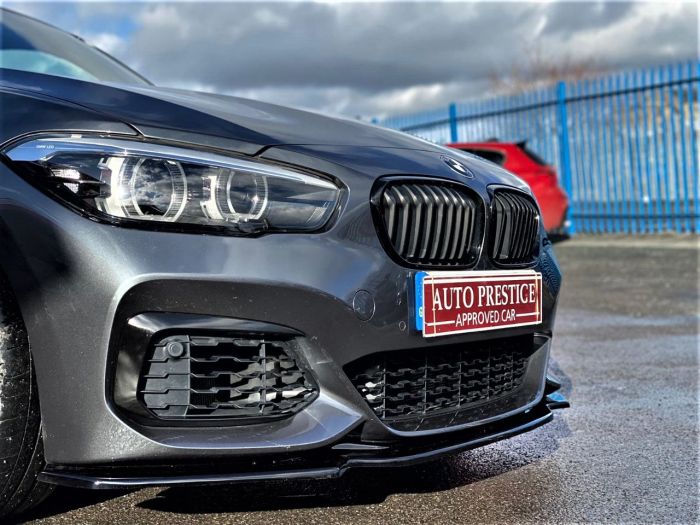 BMW 1 Series 3.0 M140i Shadow Edition 3dr Step Auto SUNROOF, PRONAV, MEMORY SEATS, 1 OWNER, FBMWSH Hatchback Petrol Grey