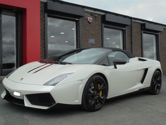 Lamborghini Gallardo 5.2 LP 560-4 SPIDER FACELIFT MODEL WITH PERFORMANTE SPECIFICATION Convertible Petrol Pearl White
