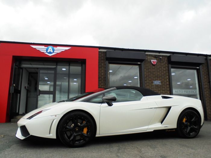 Lamborghini Gallardo 5.2 LP 560-4 SPIDER FACELIFT MODEL WITH PERFORMANTE SPECIFICATION Convertible Petrol Pearl White